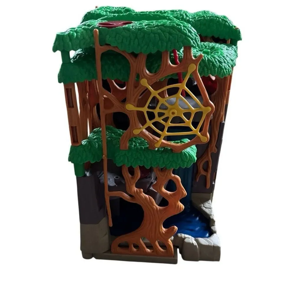 Fisher Price Imaginext Gorilla Mountain Jungle With Hippo & Some Accessories